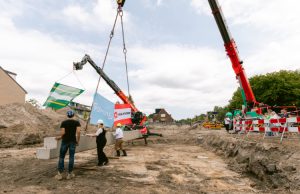 Start bouw 36 energiezuinige sociale huurwoningen in Soest Foto: Jellien Tigelaar