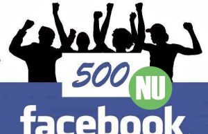 500 likes op Facebook