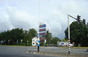 Verdiept met een groen dak