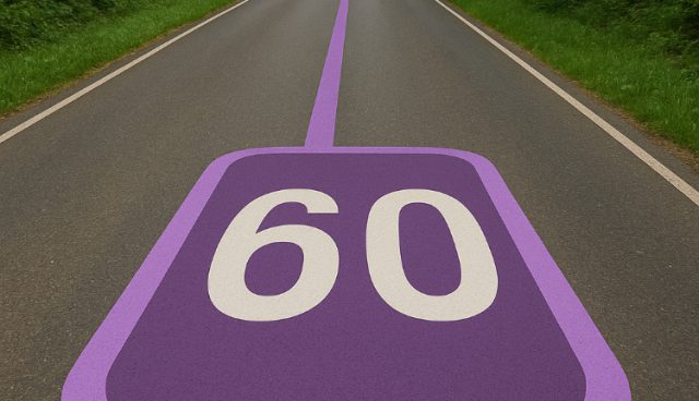 De weg van Soesterberg naar Soest als 60-kilometerzone