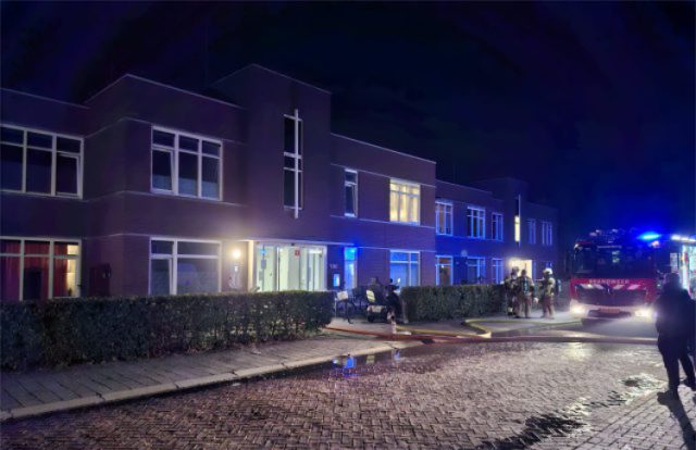 Foto: Johan Pel - Grote brand zorgcomplex Abrona Foto: Johan Pel - Grote brand zorgcomplex Abrona