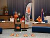 Gemeentehuis kleurde oranje in Soest Foto: Anne Sterenberg