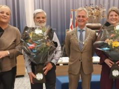 Gemeentebelangen Groen Soest presenteert kandidatenlijst Soest Annemarieke Weith-Plomp (L) vervangt Wethouder Auke Treep (R) in Soest