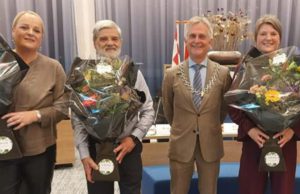 Gemeentebelangen Groen Soest presenteert kandidatenlijst Soest Annemarieke Weith-Plomp (L) vervangt Wethouder Auke Treep (R) in Soest