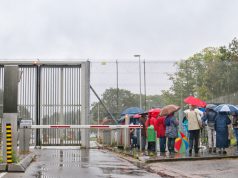 Protestactie op de grens van Zeist en Soesterberg Protest op de grens van Zeist en Soesterberg