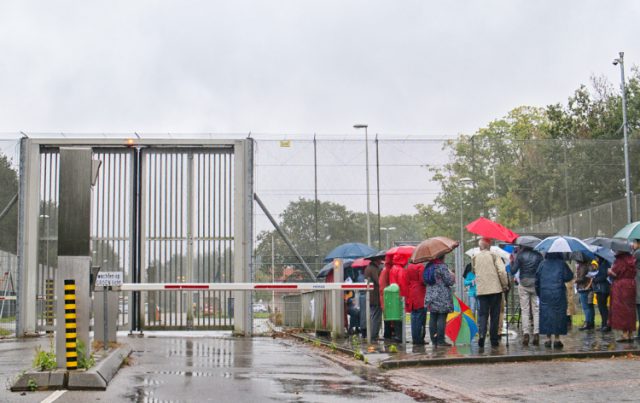 Protest op de grens van Zeist en Soesterberg