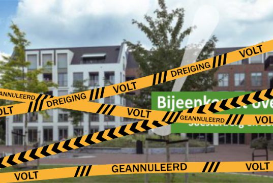 Debat Volt in Soesterberg geannuleerd vanwege bedreiging Debat Volt in Soesterberg geannuleerd vanwege bedreiging