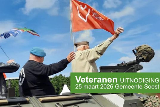 Unieke bijeenkomst voor veteranen bij de gemeente Soest Achterrgondbeeld: Nederlands Veteraneninstituut - Unieke bijeenkomst voor veteranen in gemeente Soest