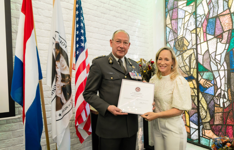 Amerikaanse onderscheiding op Landgoed Beukbergen Soesterberg
