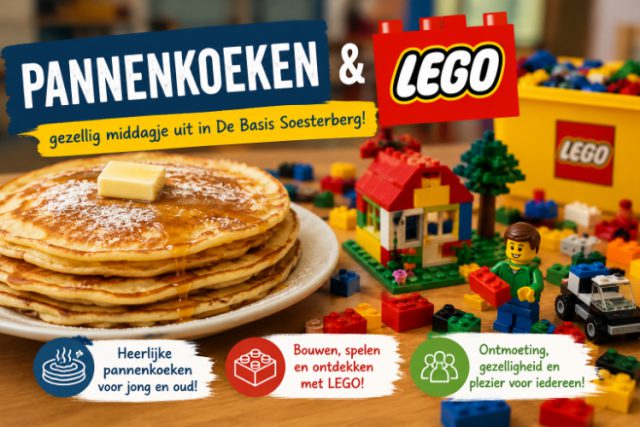 Pannenkoeken en LEGO in De Basis