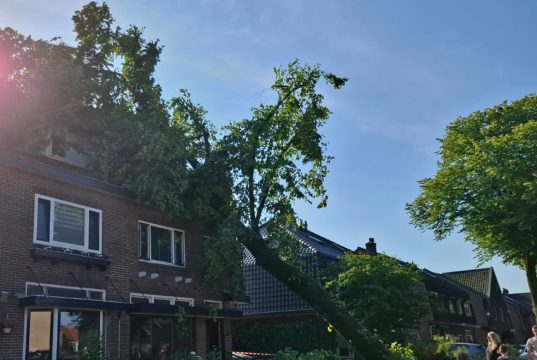 Enorme stormschade in Soesterberg